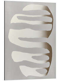 Alubild Organische Formen und neutrale Farbtöne - Alma