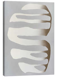 Leinwandbild Organische Formen und neutrale Farbtöne - Alma