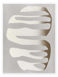 Wandbild Organische Formen und neutrale Farbtöne - Alma