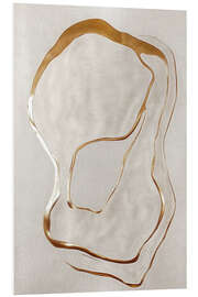 Hartschaumbild Golden Whispers