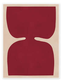 Wandbild Purpurrote Reflexion