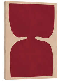 Holzbild Purpurrote Reflexion