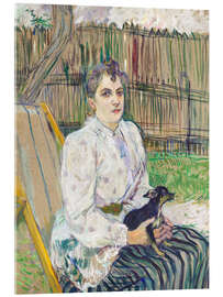 Acrylglasbild Die Dame mit dem Hund, 1891