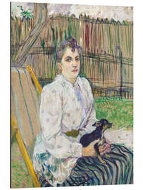 Print på aluminium Lady With a Dog, 1891