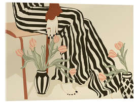 Acrylglasbild Tulpen zu meinen Füßen