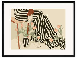 Framed art print Tulips By My Feet