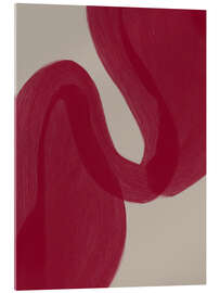 Acrylglasbild Farbpalette Burgunderrot