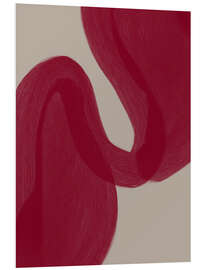 Hartschaumbild Farbpalette Burgunderrot