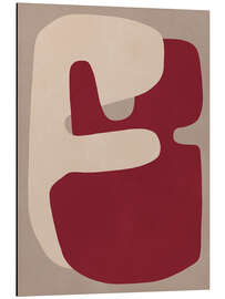 Magnettafel Rote geometrische Formen