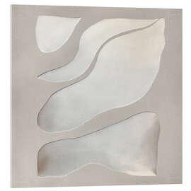 Acrylglasbild Fließende Formen in sanften Farbtönen - Alma