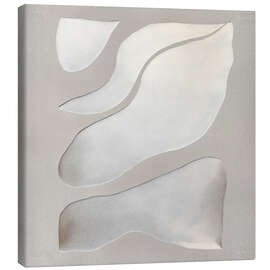 Leinwandbild Fließende Formen in sanften Farbtönen - Alma
