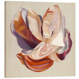 Holzbild Flow Flower I - Alma