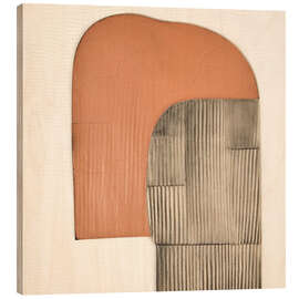 Holzbild Plissê III