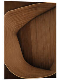 Acrylglasbild Caramel lines I - Alma