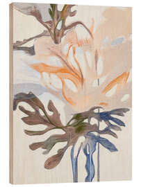 Holzbild April flowers I - Alma