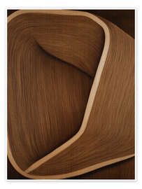 Wandbild Caramel lines II - Alma