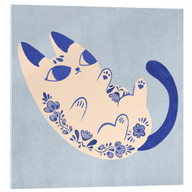 Acrylglasbild Purrcelin Cat III