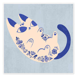 Poster Purrcelin Cat III