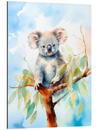 Alubild Baby Koala Aquarell - nobelart