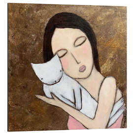 Print på aluminium Heart Time I - Adriane Dworzak