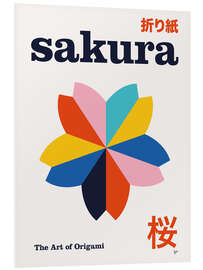 Hartschaumbild Sakura - The Art of Origami