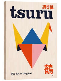 Holzbild Tsuru - The Art of Origami