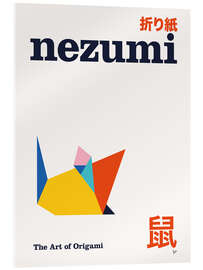 Acrylglasbild Nezumi - The Art of Origami