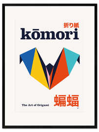 Gerahmter Kunstdruck Komōri - The Art of Origami