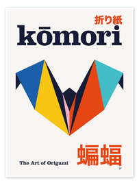 Poster Komōri - The Art of Origami