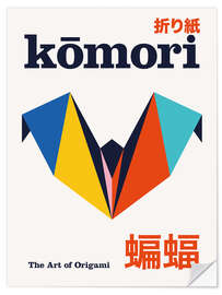 Wandsticker Komōri - The Art of Origami