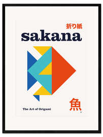 Gerahmter Kunstdruck Sakana - The Art of Origami