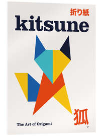 Acrylglasbild Kitsune - The Art of Origami