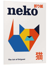 Hartschaumbild Neko - The Art of Origami