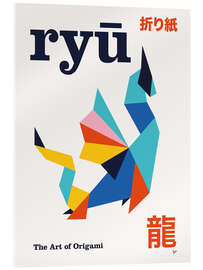 Acrylglasbild Ryū - The Art of Origami