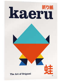 Acrylglasbild Kaeru - The Art of Origami