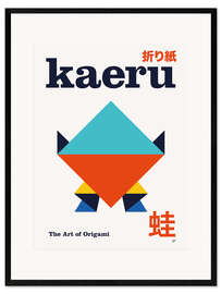 Gerahmter Kunstdruck Kaeru - The Art of Origami