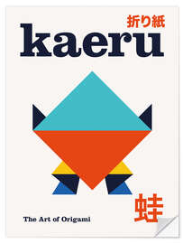 Wandsticker Kaeru - The Art of Origami