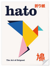 Wandsticker Hato - The Art of Origami