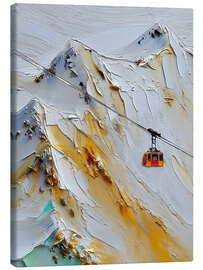 Leinwandbild Hoch auf den Gipfel