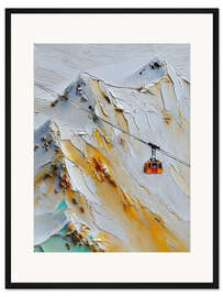 Gerahmter Kunstdruck Hoch auf den Gipfel