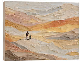 Holzbild Das Meer der Dünen