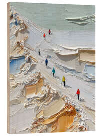 Holzbild Der Aufstieg