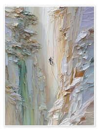 Poster An der Felswand