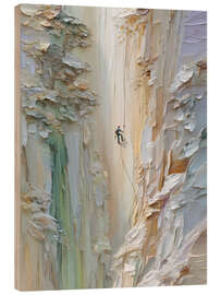 Holzbild An der Felswand