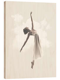 Holzbild Cloud Dancer