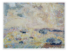 Wandbild Eine abstrakte Landschaft in Devon - Constant Permeke