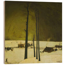 Holzbild Winterlandschaft - Constant Permeke
