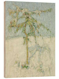 Holzbild Verschneite Landschaft - Constant Permeke