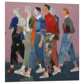 Hartschaumbild Urban Fashion