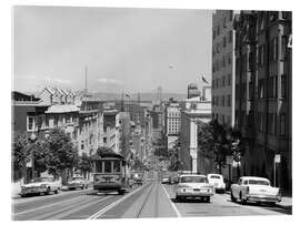 Acrylglasbild San Francisco Kabelstraßenbahn, 1950er